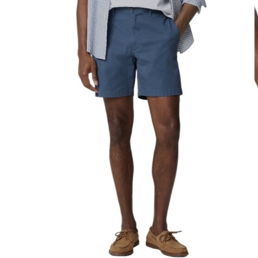 J.Crew Mens 7 Inch Inseam Chino Shorts Blue L0923 Size 28 NWT $80